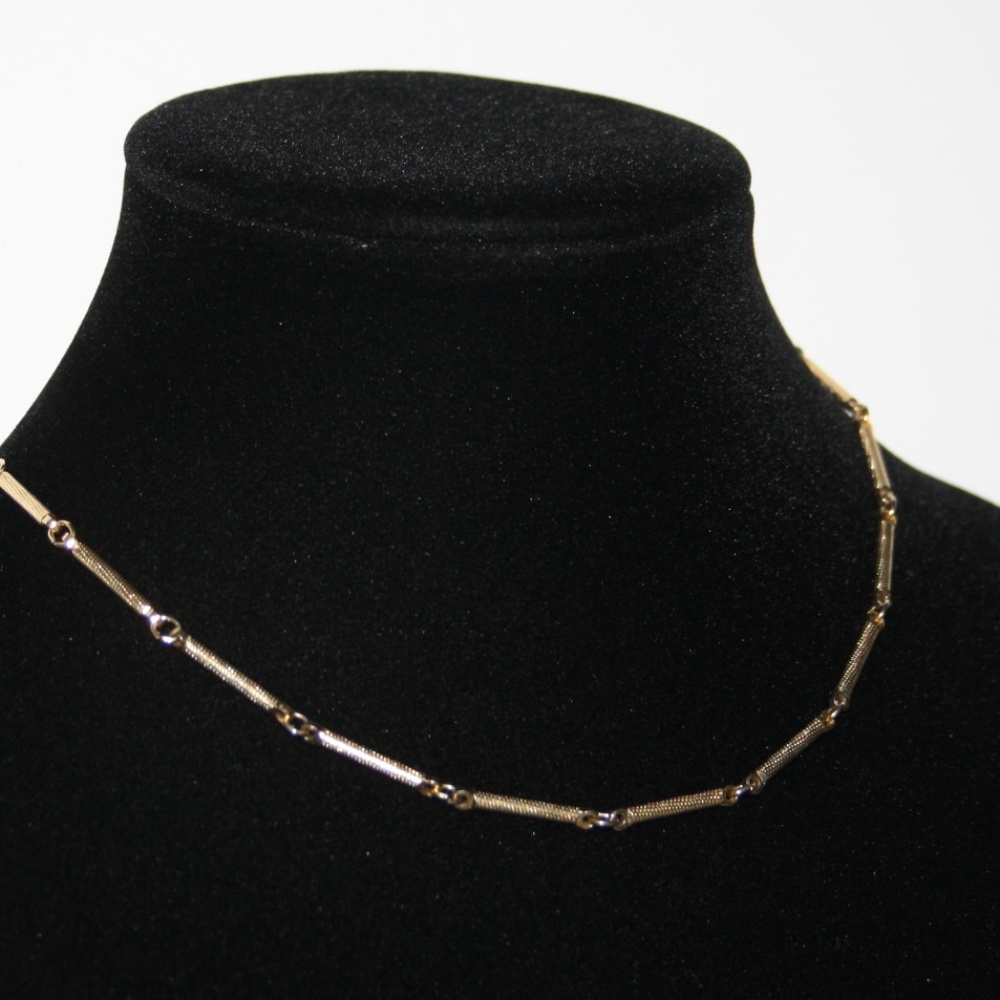 Beautiful vintage gold necklace 17" - Picture 3 of 5